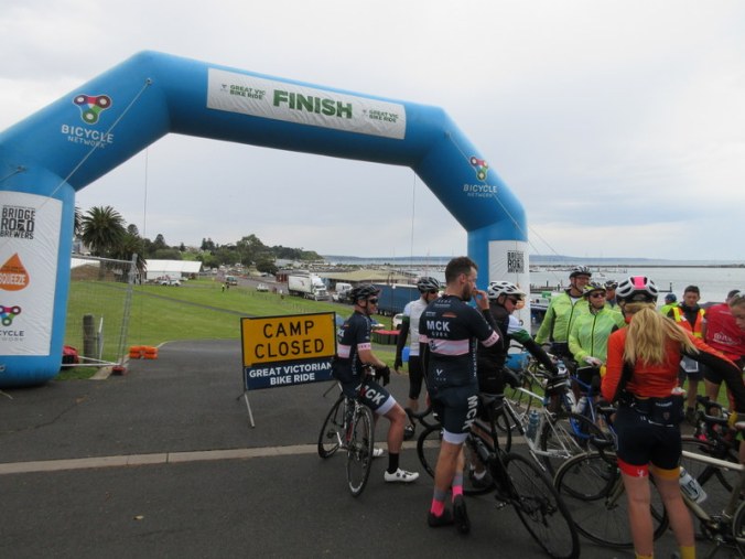 Part of the crew getting ready to head in