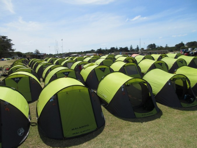 Tent city for the vollies