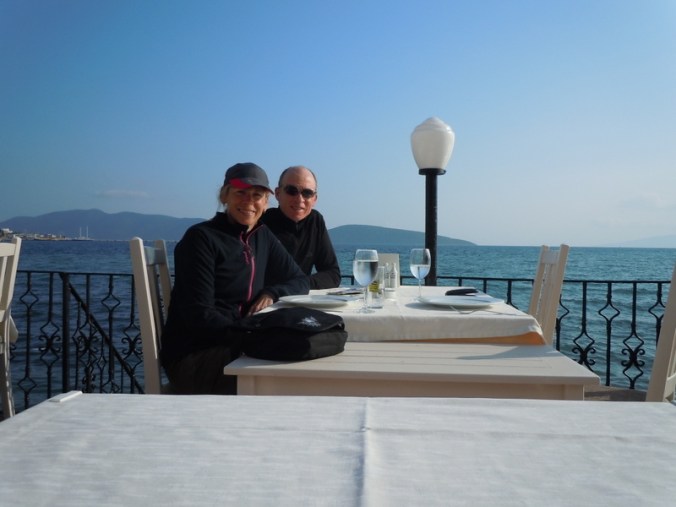 Aegean Sea dinner - Us