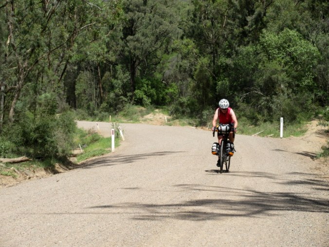 Nancy on the dirt section
