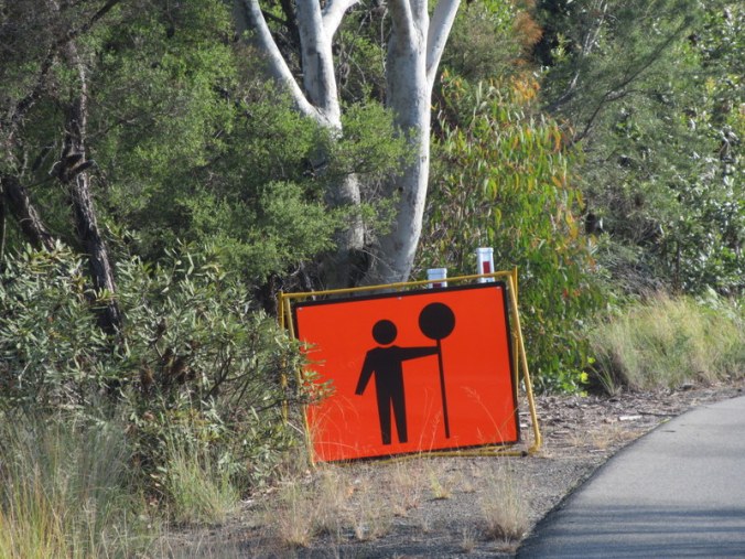 Aussie lollypop sign