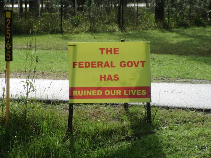 It has to be the government's fault 1